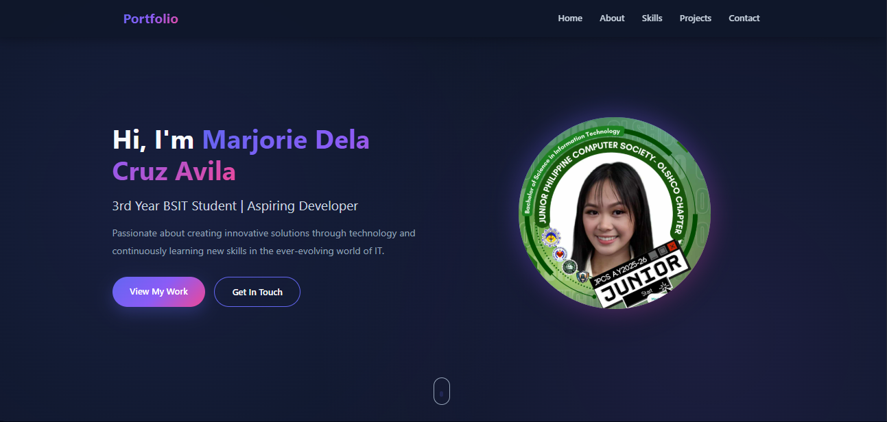 Portfolio Website Preview